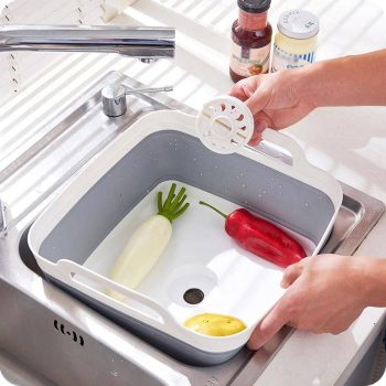 Foldable Kitchen Basket With Drain - Image 2