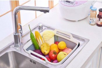 Foldable Kitchen Basket With Drain - Image 13