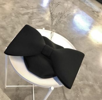 2019 New Personality Pink Color spliced Bow - Image 3