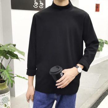 Slim Fashion Long-sleeved Men T -Shirt - Image 8
