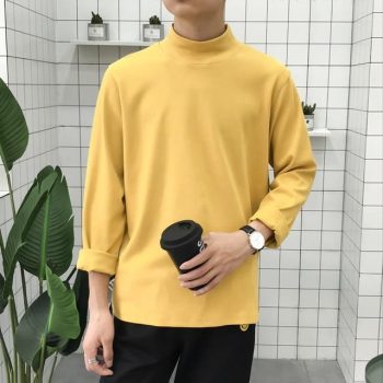Slim Fashion Long-sleeved Men T -Shirt - Image 2