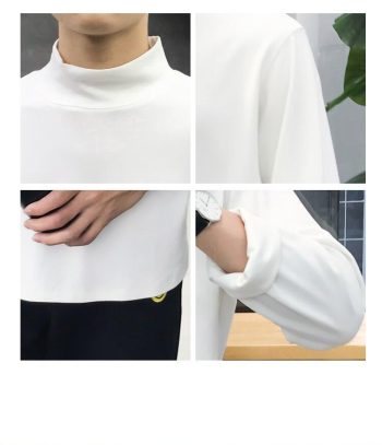 Slim Fashion Long-sleeved Men T -Shirt - Image 4