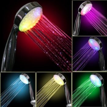 Rainbow Changing LED Shower