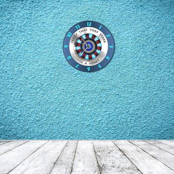 Proof That Tony Stark Has A Heart Arc Reactor Wall Clock - Image 3