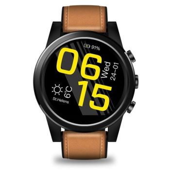 Limited Edition Crystal Display 1+16G Android7.1 600mAh Leather Strap Watch Phone