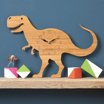 Dinosaur Wood Wall Clock