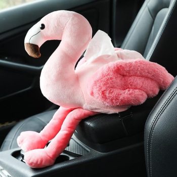 Pink Flamingo Tissue Box Cover