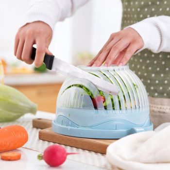 Large Kitchen Salad Cutter Bowl