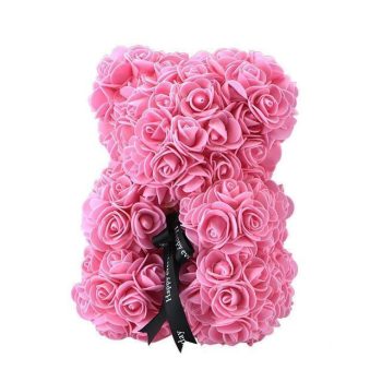 Teddy Bear Made of Roses (25cm) - Image 7