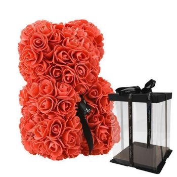 Teddy Bear Made of Roses (25cm) - Image 10