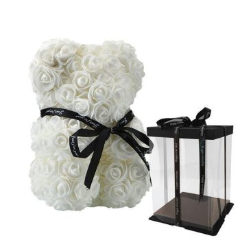 Teddy Bear Made of Roses (25cm) - Image 17