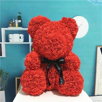 Teddy Bear Rose Flower Doll - Image 7