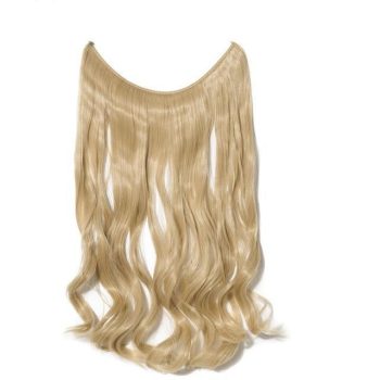 Silky Straight Real Natural Synthetic Invisible Wire No Clips in Hair Extensions - Image 15