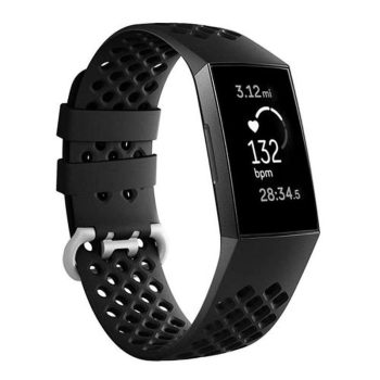 Breathable Silicone Fitbit Charge 3 Strap - Image 7